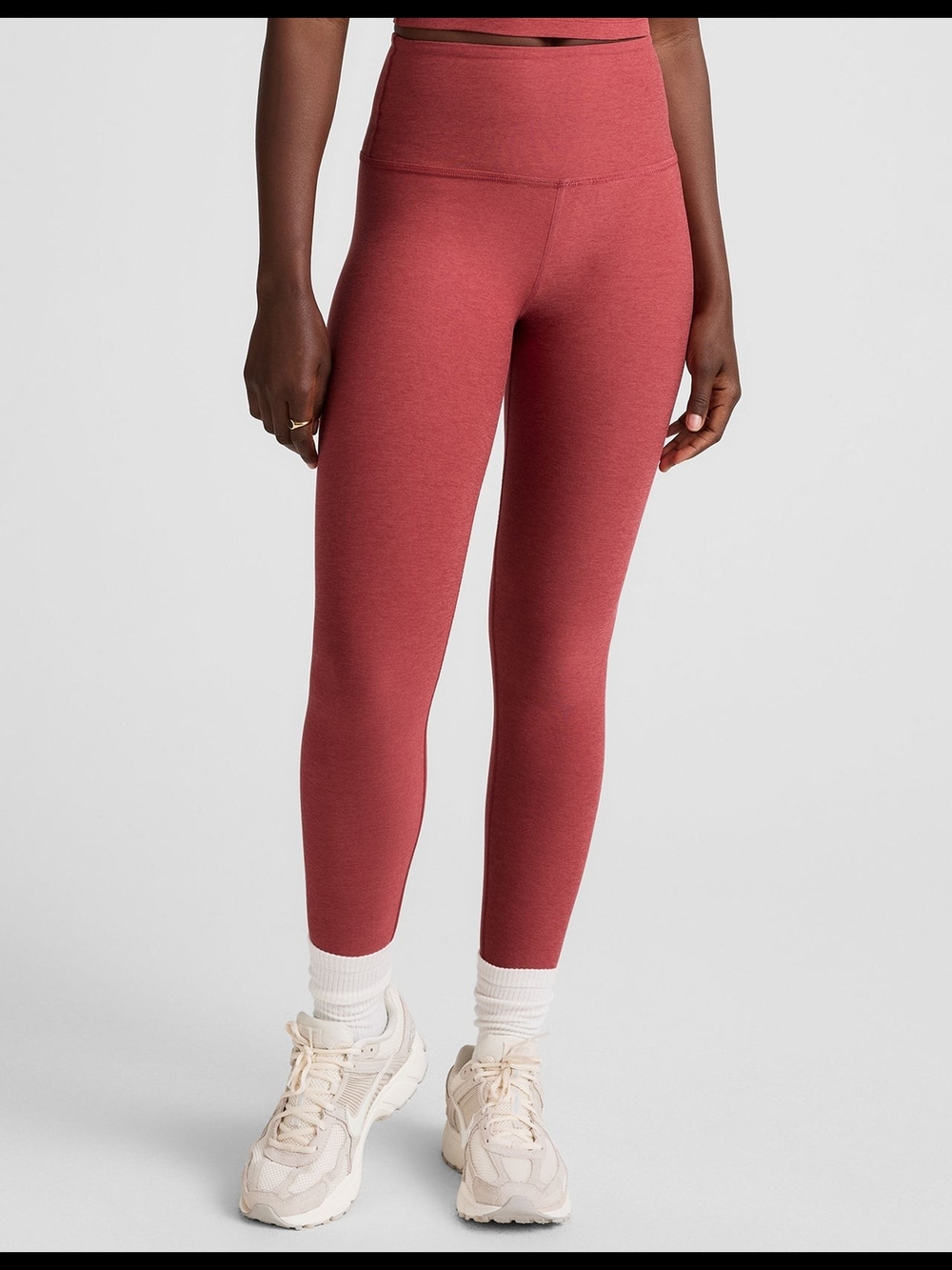 Beyond Yoga Heathered Rose High-Rise Leggings